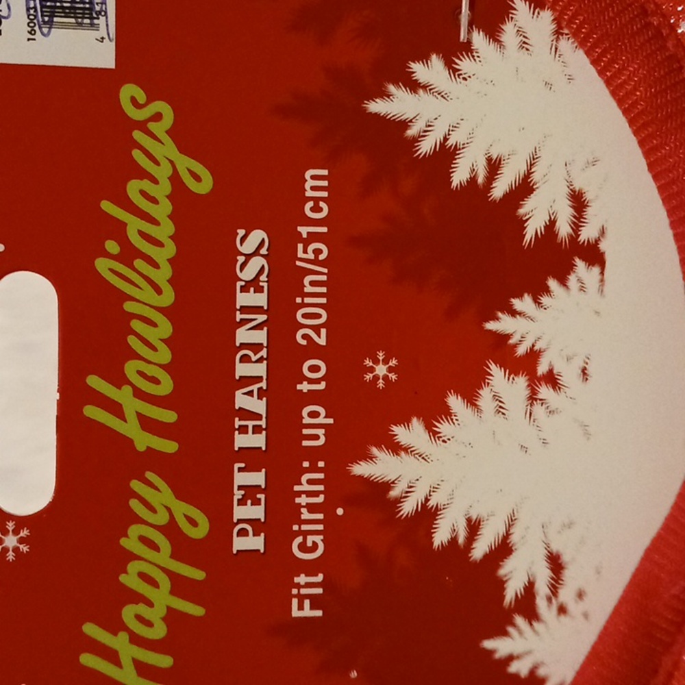 Red Snowflake Pet Harness. NWT - Picture 10 of 10
